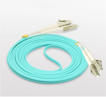 10шт волоконно-оптический LC патч-корд 1М 2М 3М 5М 7М 10М Дуплексный OM3 кабель LC-LC UPC перемычка оптического волокна ММ DX бесплатная доставка