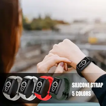 Мягкий силиконовый ремешок для часов Honor Sports Band6, быстросъемный, водонепроницаемый, можно стирать и подходит для официального ремешка для часов Huawei Watch