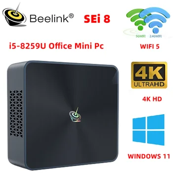 Beelink SEi8 8th Core i5-8259U МИНИ-ПК с Windows 11 16 ГБ DDR4 500 ГБ NVME SSD WIFI 6 BT 5,0 4K HD Мини-ПК для геймеров