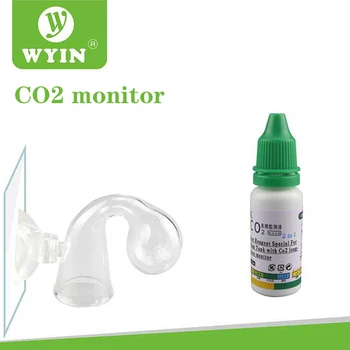 WYIN Аквариумный раствор для определения уровня CO2, тест жидкости для аквариума, Долгосрочный мониторинг PH, Счетчик пузырьков CO2 для качества растений ADA