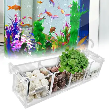 Полезная коробка для аквариумных фильтров 3 В 1, Акриловые аксессуары для аквариумных фильтров с балансом качества воды