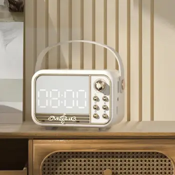 Беспроводное зарядное устройство Будильник Bluetooth Динамик с высоким уровнем звука светодиодные смарт-цифровые часы USB-зарядное устройство Настольные часы Fm-радио Прямая поставка