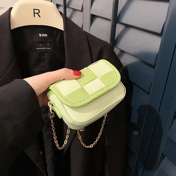 Мини-маленькая сумка Женская сумка 2023, новая модная роскошная контрастная цветовая ниша, сумка через плечо Senior Sense на одно плечо