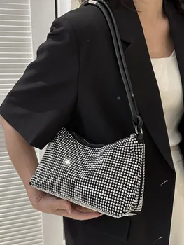 Женская сумка JIAERDI High Street, расшитая бисером, Y2k, модные девушки, шикарная сумка через плечо, женская серебряная роскошная дизайнерская сумка в стиле Харадзюку