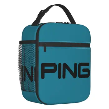 Изолированная сумка для ланча с логотипом Golf для кемпинга и путешествий, водонепроницаемый термоохладитель, коробка для Бенто для женщин и детей