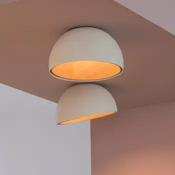 Лампа для спальни потолочный светильник креативный светильник с наклонным ртом современный минималистичный светильник для кабинета в стиле ваби-саби из дерева