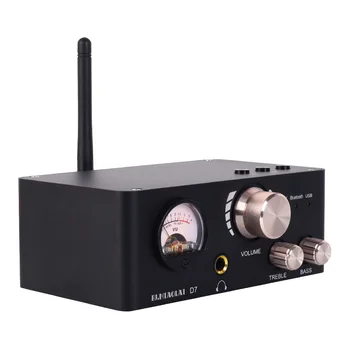 PJ. MIAOLAI D7 Hi-Fi Bluetooth Аудио Усилитель NE5532 MA12070 Усилитель Для наушников AUX USB 80 Вт × 2 Для Домашнего Усилителя С VU-Метром