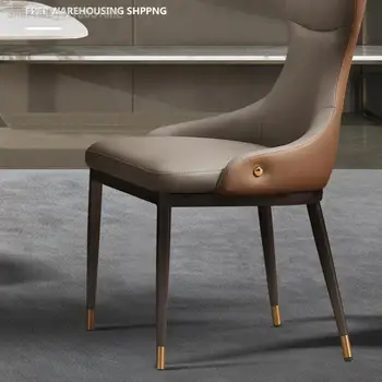 Обеденный стул Современный простой Минималистичный итальянский стиль, сочетание легкого роскошного обеденного стола и стула, Офисное кресло, Домашний гость