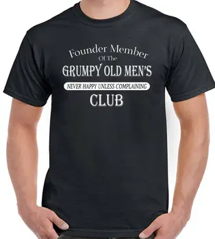 Клубная футболка Grumpy Old Mens, подарок на День рождения ко Дню веселых отцов, 40-е, 50-е, 60-е