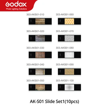 Набор слайдов Godox AK-S Проекционная Насадка AK-S01 AK-S02 AK-S03 AK-S04 AK-S05 AK-S06 Аксессуары для Вспышки камеры Godox AK-R21
