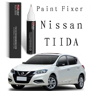 Малярная ручка для царапин подходит для специальной подкрашивающей ручки Nissan TIIDA ослепительно элегантная красная перламутрово-белая 21 TIIDA