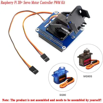 Комплект ШИМ-контроллера Серводвигателя Raspberry Pi 4B, Поворотно-Наклонная ШЛЯПА с 2-мя параметрами для определения интенсивности света RPI, Датчик Движения Камеры I2C, Чип PCA9685