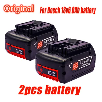 Новый аккумулятор 18V 6.0Ah для Электродрели Bosch 18V 6000mAh Литий-ионный Аккумулятор BAT609, BAT609G, BAT618, BAT618G, BAT614