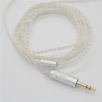 Кабель MMCX 3,5 мм, аудиокабель с медным посеребрением, кабель для наушников DIY для SE846 SE535 SE215 SE425