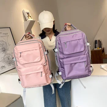 Женский дорожный рюкзак большой емкости, легкие сумки выходного дня в корейском стиле, модные сумки через плечо, женские спортивные сумки для йоги, сумки для багажа.