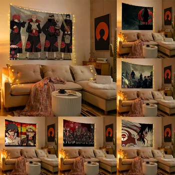 Декор комнаты из гобеленов, домашнее аниме, настенное искусство, подвесная фоновая ткань