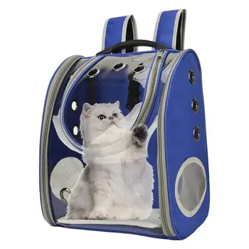 Рюкзак для кошек, сумка для переноски домашних кошек, портативные дышащие дорожные прозрачные сумки для путешествий, походов, переноски товаров для домашних животных