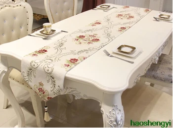 Журнальный столик в европейском стиле, скатерть, современный минималистичный обеденный стол, украшение кровати флагом