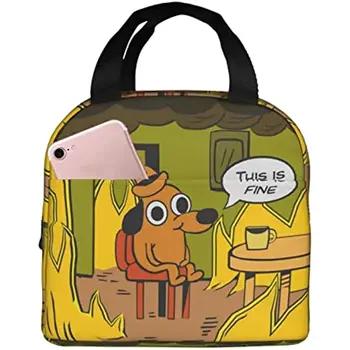 Изящная собачья сумка для ланча, ланч-бокс, сумка для еды для пикника, кемпинга, работы, путешествий