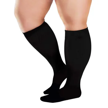 4XL Откормленные утолщенные компрессионные носки При варикозном расширении вен, диабете, однотонные спортивные носки с принтом, Женские длинные носки Оптом