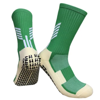 Футбольные носки для взрослых мужчин, противоскользящие компрессионные Футбольные баскетбольные спортивные носки для марафона, бега на велосипеде, Дышащие