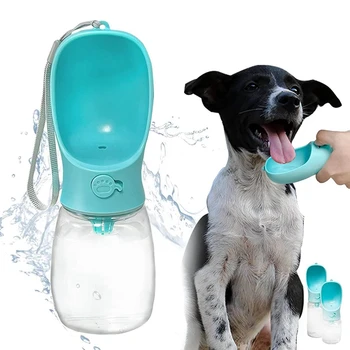 Портативный дозатор воды для собак с поилкой для кошек, щенков, маленьких, средних и крупных собак (12 унций / 350 мл)
