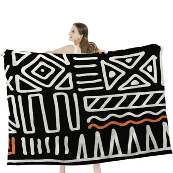 Ручная роспись в Африканском этническом стиле Мягкое Бархатное одеяло Легкое Покрывало для кровати Домашний Декор Флисовое одеяло