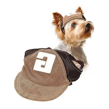 Модная шляпа для домашних животных, спортивная Солнцезащитная шляпа для собак, Солнцезащитный козырек для путешествий, Дышащая бейсбольная шляпа для домашних животных, Летняя Солнцезащитная шляпа для собак с надписью G Word