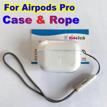 Для Apple Airpod Pro, силиконовый чехол, веревочный плетеный ремешок для AirPods 2 3 Pro2 Pro 2nd, беспроводная гарнитура, запчасти для наушников