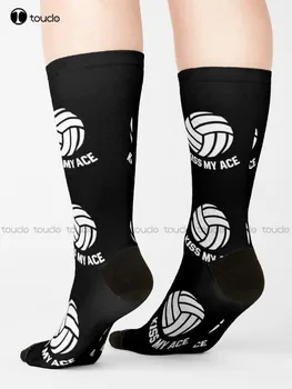 Волейбол - Женские носки Kiss My Ace Носки Персонализированные изготовленные на заказ Унисекс взрослые подростковые молодежные носки с цифровой печатью 360 ° HD высокого качества