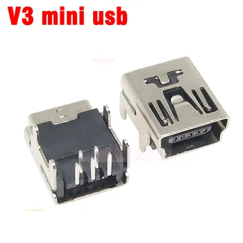 10шт Штекерных 5-контактных разъемов MINI USB V3 Разъем USB-порта Tail Sockect Plug Terminals для Samsung Huawei DIY