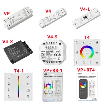 2.4G RF CV Контроллер (RGBW, RGB, CCT, DIM) 12-24 В постоянного тока CV Контроллер сенсорной панели RGBW одноцветный, двухцветный, RGB или RGBW PWM