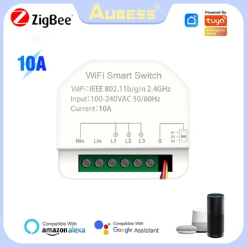 3-Банд Zigbee Smart Switch Tuya Smart Life Умный Дом Беспроводной Выключатель Голосовой Таймер Переключатель Приложение Дистанционного Управления Alexa Google Home