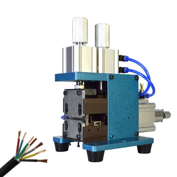 Пневматическая машина для зачистки проводов Небольшая машина для зачистки кабелей Полуавтоматический инструмент для зачистки проводов