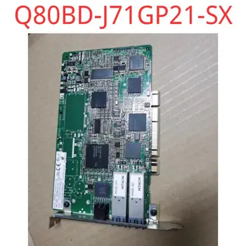 Подержанный тест В порядке Q80BD-J71GP21-SX Волоконно-оптическая карта связи Q80BD-J71GP21-SX