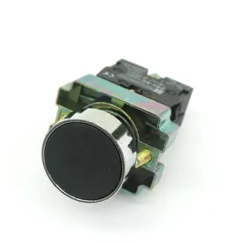XB2-BA22 10A 600V 1 N/C с мгновенным заподлицо круглым черным кнопочным переключателем 22 мм