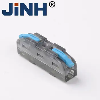 Универсальный соединительный блок клеммных проводов JINH Блоки блоков быстрого распределения Мини-штекерных электрических зажимов Компактное соединение