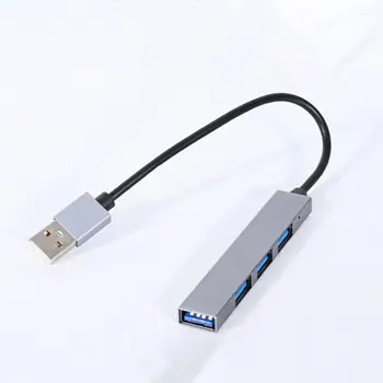 Компактная USB-док-станция Без драйверов USB-расширитель-концентратор Компактный считыватель TF-карт с 3 портами USB2.0 Multi Splitter Hub Extender