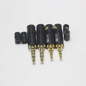 2шт 2,5 мм 3,5 мм 3/4-полюсный стерео штекерный разъем 2,5 /3,5 Аудио штекерный разъем DIY припойный адаптер для кабеля Shure 2 мм, 4 мм, 6 мм