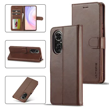 Новый модный роскошный кожаный бумажник-флип-чехол для Honor 50 SE, задняя магнитная крышка с держателем карты, защитный чехол для телефона