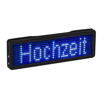 Светодиодный значок с именем Bluetooth, перезаряжаемый световой знак, программируемая доска объявлений с прокруткой, тип 5