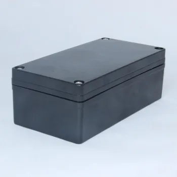 80*160*55 мм, наружная водонепроницаемая распределительная коробка черного цвета, корпус из огнестойкого пластика для промышленного оборудования.