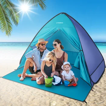 Пляжная палатка TOMSHOO, мгновенная всплывающая палатка, пляжный козырек, навес от солнца, палатка, домик для кемпинга, снаряжение с сумкой для переноски